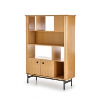 Стелаж Halmar Smart reg-2 117x37 см дуб натуральний, чорн