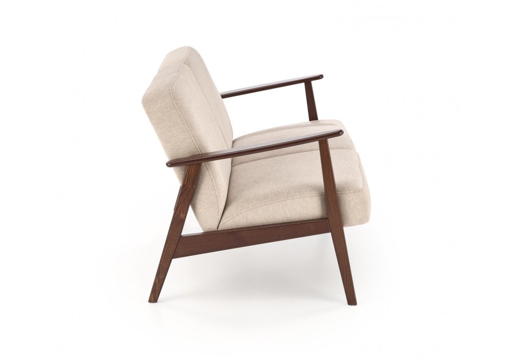 Диван Halmar Milano 2s бежевий, горіх (V-PL-MILANO_2S-SOFA-BEŻOWY)