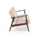 Диван Halmar Milano 2s бежевий, горіх (V-PL-MILANO_2S-SOFA-BEŻOWY)