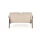 Диван Halmar Milano 2s бежевий, горіх (V-PL-MILANO_2S-SOFA-BEŻOWY)