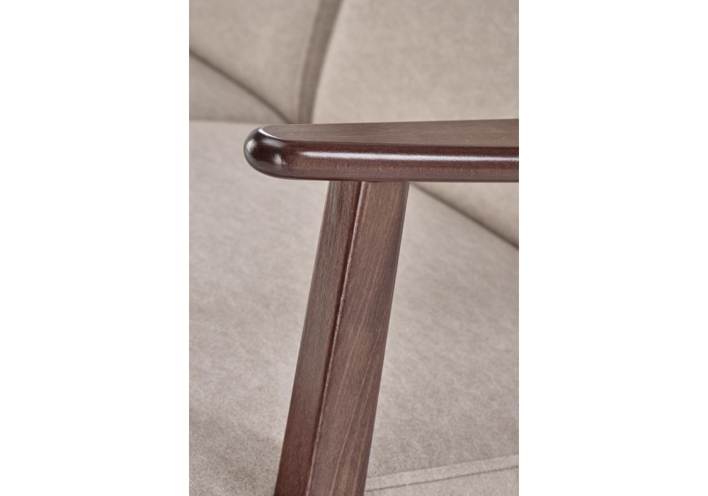 Диван Halmar Milano 2s бежевий, горіх (V-PL-MILANO_2S-SOFA-BEŻOWY)