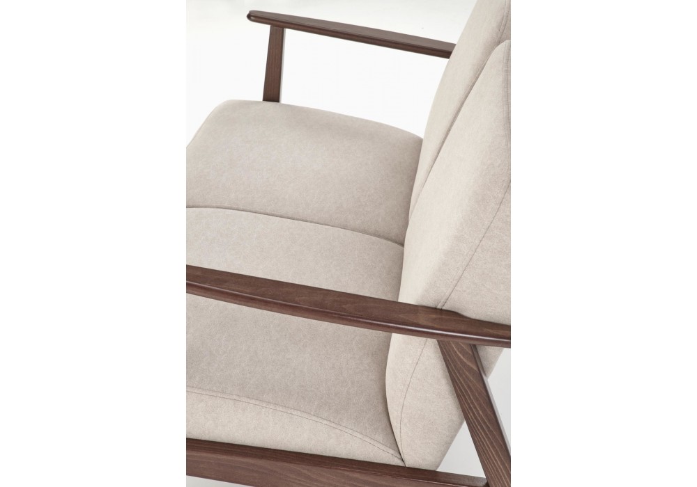Диван Halmar Milano 2s бежевий, горіх (V-PL-MILANO_2S-SOFA-BEŻOWY)