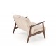 Диван Halmar Milano 2s бежевий, горіх (V-PL-MILANO_2S-SOFA-BEŻOWY)
