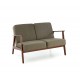 Диван Halmar Milano 2s оливковый, орех (V-PL-MILANO_2S-SOFA-OLIWKOWY)