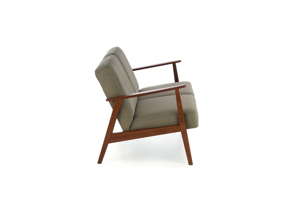 Диван Halmar Milano 2s оливковый, орех (V-PL-MILANO_2S-SOFA-OLIWKOWY)