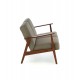 Диван Halmar Milano 2s оливковый, орех (V-PL-MILANO_2S-SOFA-OLIWKOWY)