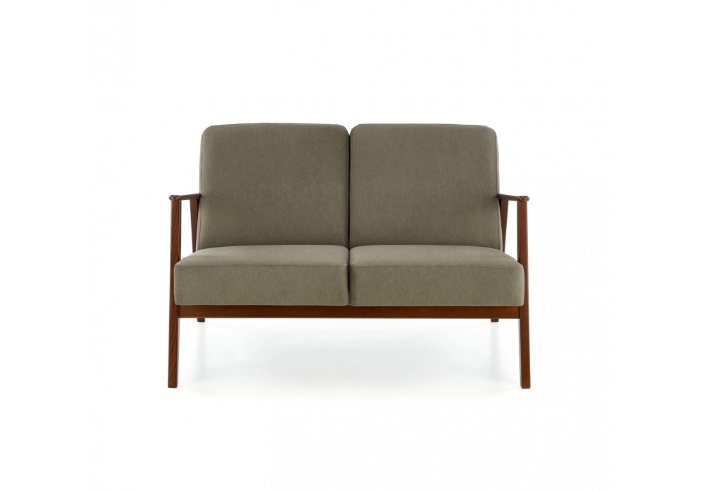 Диван Halmar Milano 2s оливковый, орех (V-PL-MILANO_2S-SOFA-OLIWKOWY)
