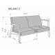 Диван Halmar Milano 2s оливковый, орех (V-PL-MILANO_2S-SOFA-OLIWKOWY)