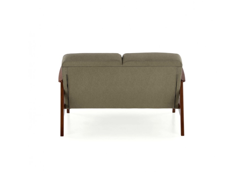 Диван Halmar Milano 2s оливковый, орех (V-PL-MILANO_2S-SOFA-OLIWKOWY)