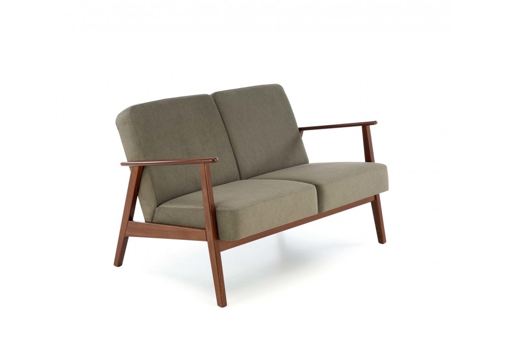 Диван Halmar Milano 2s оливковый, орех (V-PL-MILANO_2S-SOFA-OLIWKOWY)