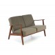 Диван Halmar Milano 2s оливковый, орех (V-PL-MILANO_2S-SOFA-OLIWKOWY)
