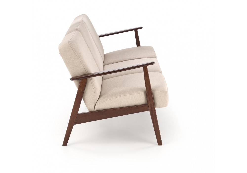 Диван Halmar Milano 3s бежевий, горіх (V-PL-MILANO_3S-SOFA-BEŻOWY)