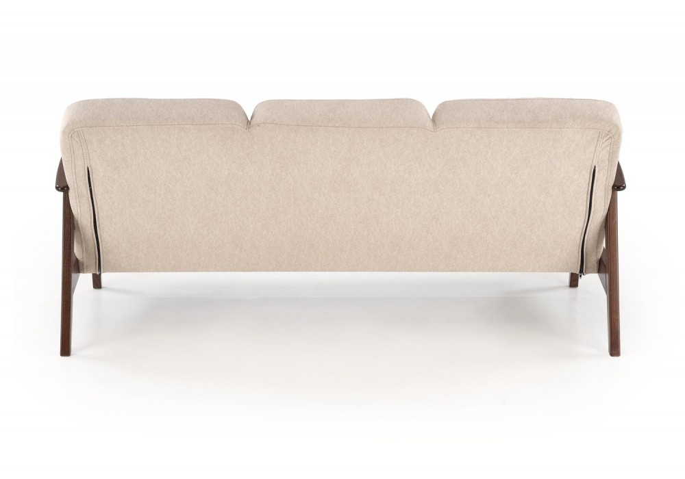 Диван Halmar Milano 3s бежевий, горіх (V-PL-MILANO_3S-SOFA-BEŻOWY)