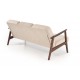 Диван Halmar Milano 3s бежевий, горіх (V-PL-MILANO_3S-SOFA-BEŻOWY)