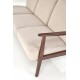 Диван Halmar Milano 3s бежевий, горіх (V-PL-MILANO_3S-SOFA-BEŻOWY)