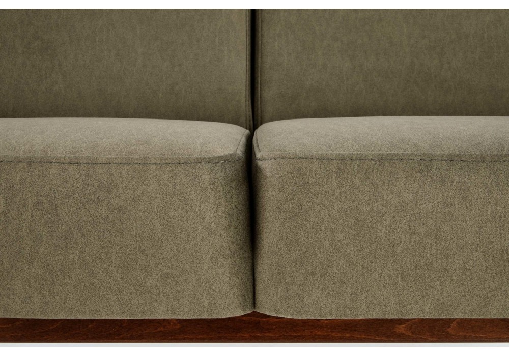 Диван Halmar Milano 3s оливковий, горіх (V-PL-MILANO_3S-SOFA-OLIWKOWY)