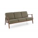 Диван Halmar Milano 3s оливковий, горіх (V-PL-MILANO_3S-SOFA-OLIWKOWY)