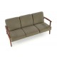 Диван Halmar Milano 3s оливковий, горіх (V-PL-MILANO_3S-SOFA-OLIWKOWY)