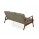 Диван Halmar Milano 3s оливковий, горіх (V-PL-MILANO_3S-SOFA-OLIWKOWY)