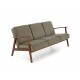 Диван Halmar Milano 3s оливковий, горіх (V-PL-MILANO_3S-SOFA-OLIWKOWY)