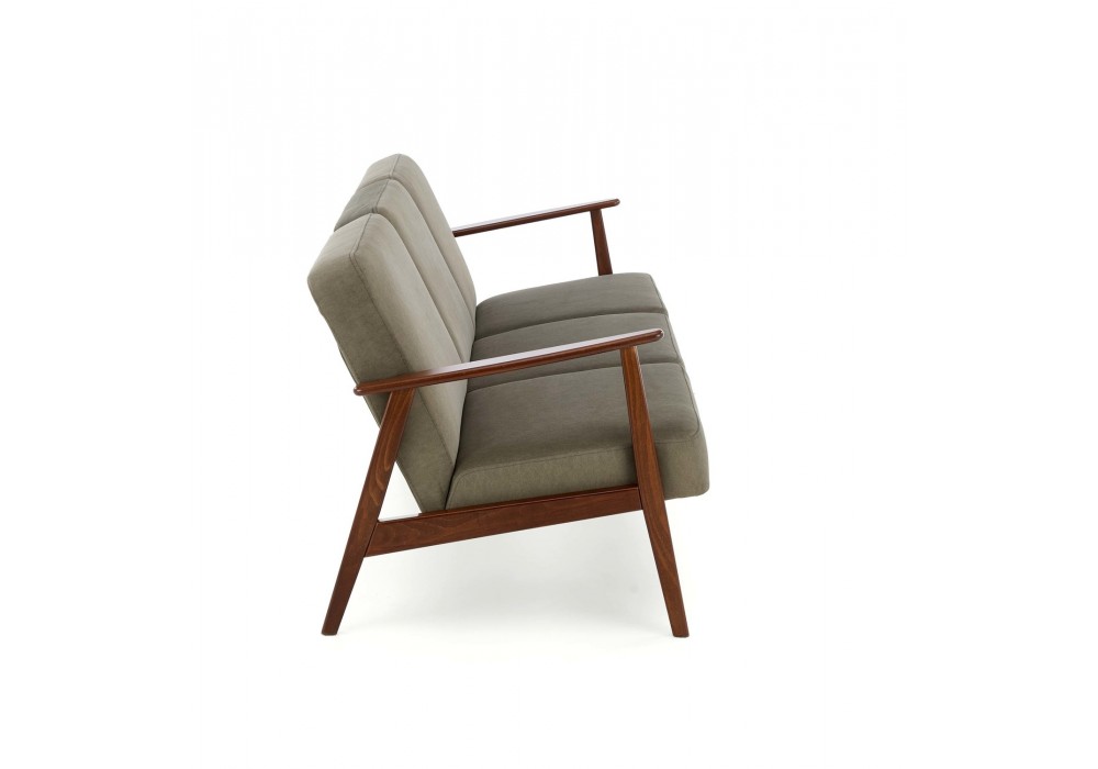 Диван Halmar Milano 3s оливковий, горіх (V-PL-MILANO_3S-SOFA-OLIWKOWY)