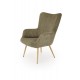 Крісло для дому Halmar Amaro оливковий, натуральний (V-CH-AMARO-FOT-OLIWKOWY)