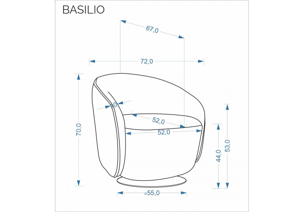 Крісло для дому Halmar Basilio бежевий, чорний (V-CH-BASILIO-FOT-CAPPUCCINO)
