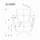 Крісло для дому Halmar Scampi капучино, чорний (V-CH-SCAMPI-FOT-CAPPUCCINO)