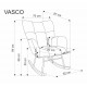 Крісло для дому Halmar Vasco гірчичний, чорний (V-CH-VASCO-FOT-MUSZTARDOWY)