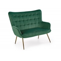 Диван Halmar Castel 2 xl 129x99 см золотий, темно-зелений