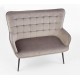 Диван Halmar Castel xl 129x99 см сірий, чорний (V-CH-CASTEL_XL-SOFA)