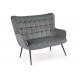 Диван Halmar Castel xl 129x99 см сірий, чорний (V-CH-CASTEL_XL-SOFA)
