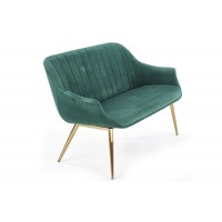 Диван Halmar Elegance 2 xl 132x62 см темно-зелений, золот