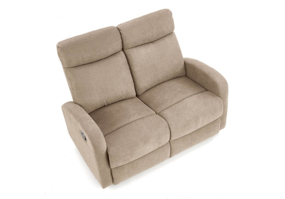 Диван Halmar-реклайнер Oslo 2s 128x158, 95 см чорний (V-CH-OSLO_2S-SOFA-BEŻOWY)