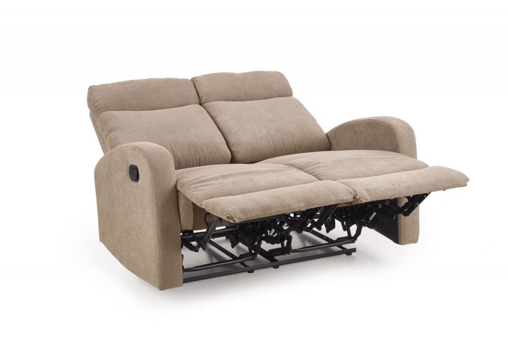 Диван Halmar-реклайнер Oslo 2s 128x158, 95 см чорний (V-CH-OSLO_2S-SOFA-BEŻOWY)