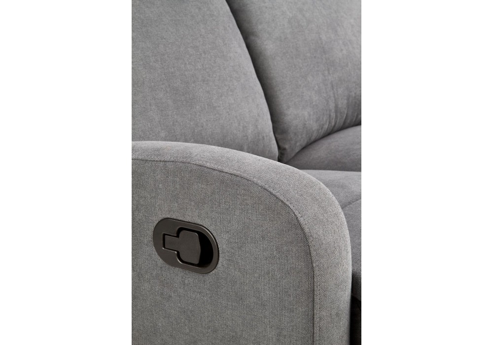 Диван Halmar-реклайнер Oslo 2s 128x95, 158 см чорний (V-CH-OSLO_2S-SOFA-C.POPIEL)