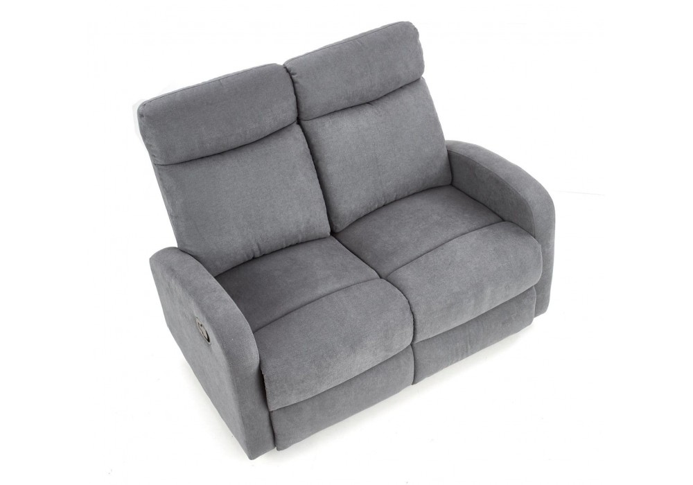 Диван Halmar-реклайнер Oslo 2s 128x95, 158 см чорний (V-CH-OSLO_2S-SOFA-C.POPIEL)