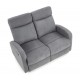 Диван Halmar-реклайнер Oslo 2s 128x95, 158 см чорний (V-CH-OSLO_2S-SOFA-C.POPIEL)