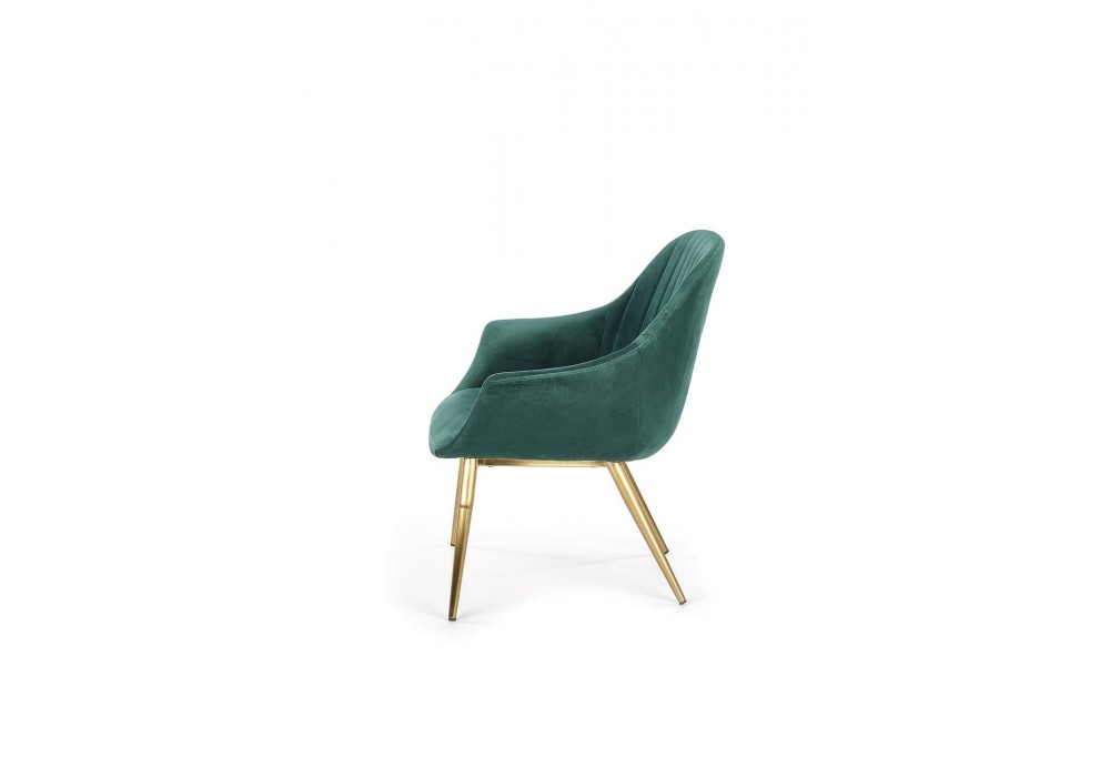Крісло для дому Halmar Elegance 2 темно-зелений, золотий (V-CH-ELEGANCE_2-FOT)