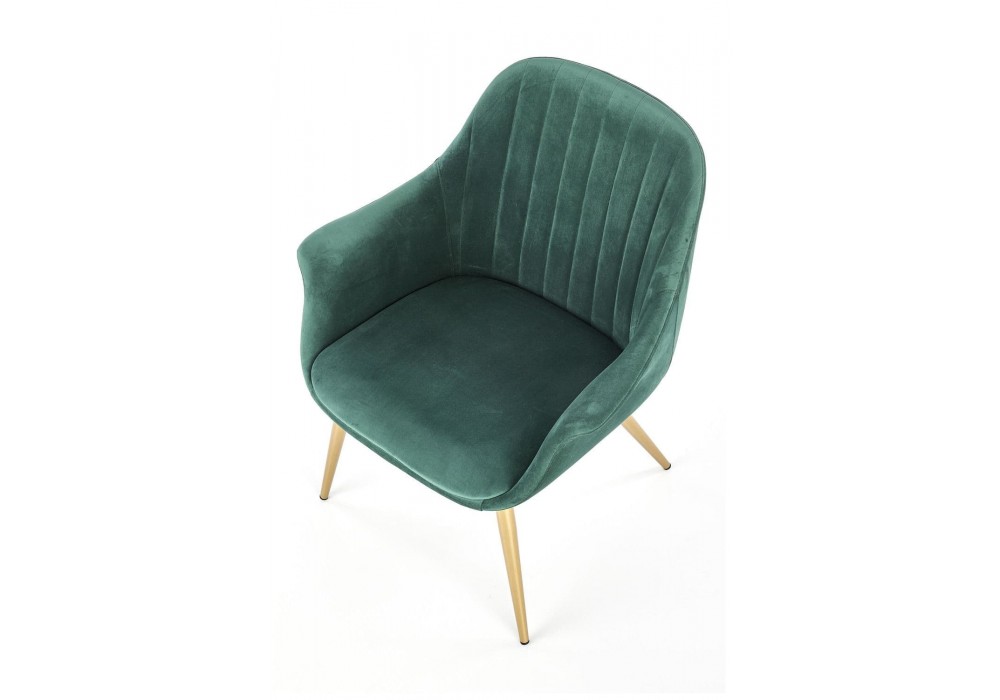 Крісло для дому Halmar Elegance 2 темно-зелений, золотий (V-CH-ELEGANCE_2-FOT)