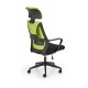 Крісло офісне Halmar Valdez зелений, чорний (V-CH-VALDEZ-FOT-ZIELONY)