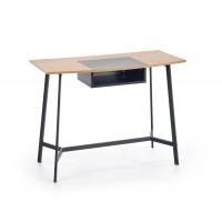 Письмовий стіл Halmar B41 100x50 см дуб золотий, чорний (