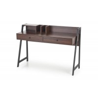 Письменный стол Halmar B47 128x48 см черный, орех (V-CH-B