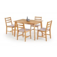Столовий комплект Halmar Cordoba стіл + 4 стільці 120x80 