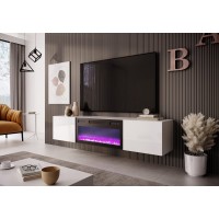 Тумба під телевізор Halmar Livo RTV-180W-K 180x38 см біли