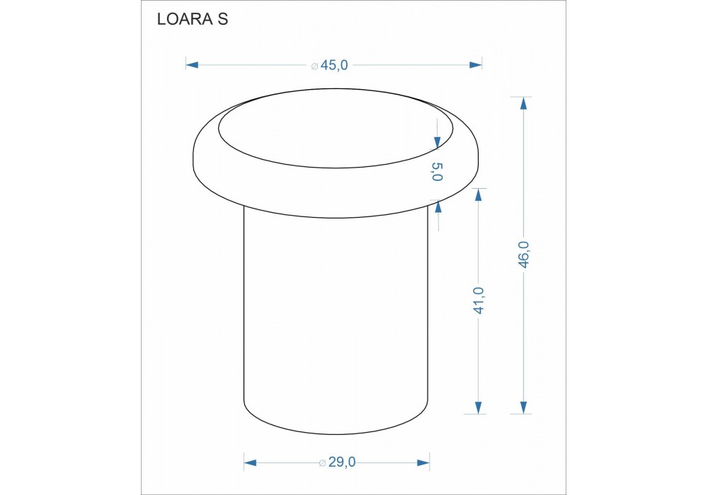 Кавовий столик Halmar Loara S 45x45 см кашемір (V-CH-LOARA_S-LAW)