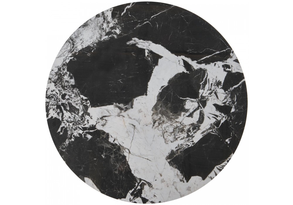 Комплект журнальных столов Halmar Alexandra 70x70 см чёрный мрамор, чёрный (V-CH-ALEXANDRA-LAW)