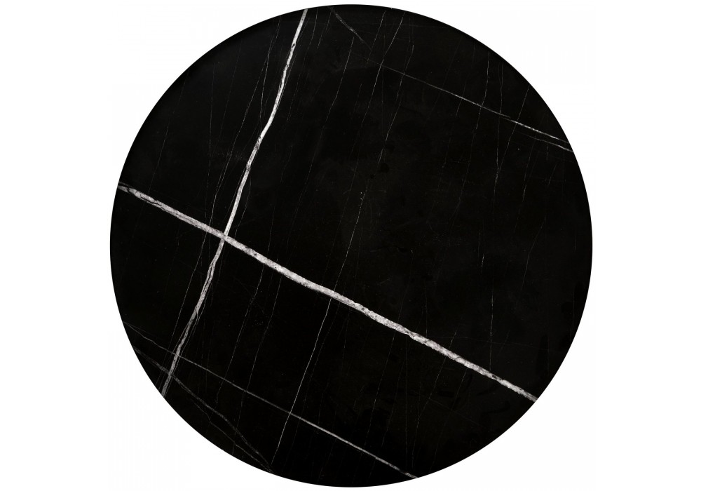 Комплект журнальних столів Halmar Julieta 70x70 см чорний мармур, чорний (V-CH-JULIETA-LAW-CZARNY)