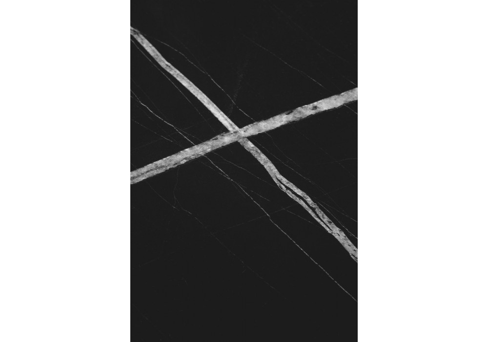 Комплект журнальних столів Halmar Julieta 70x70 см чорний мармур, чорний (V-CH-JULIETA-LAW-CZARNY)