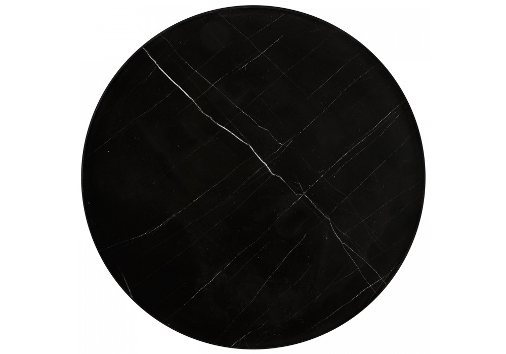 Комплект журнальних столів Halmar Julieta 70x70 см чорний мармур, чорний (V-CH-JULIETA-LAW-CZARNY)